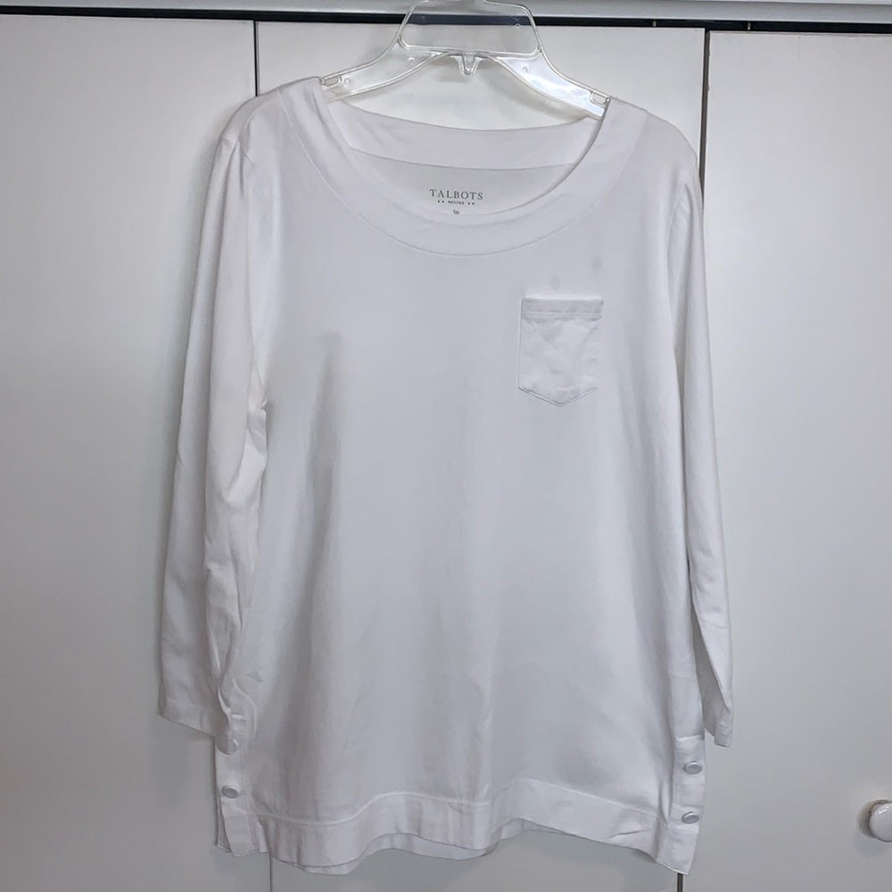 Talbots cotton long sleeve tea